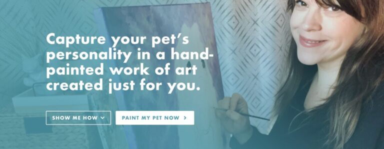 screenshot of Melissa's home page